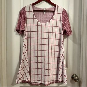 🌞 LuLaRoe Window Pane Swing Tunic Top